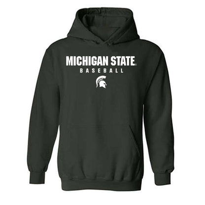 Michigan State - NCAA Baseball : Nick Powers - Hooded Sweatshirt Classic Shersey