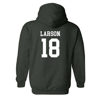 Michigan State - NCAA Men's Ice Hockey : Joey Larson - Hooded Sweatshirt Classic Shersey