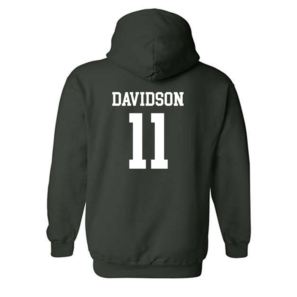 Michigan State - NCAA Men's Ice Hockey : Jeremy Davidson - Hooded Sweatshirt Classic Shersey