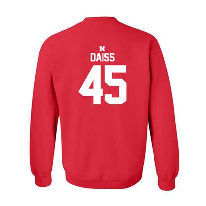 Nebraska - NCAA Baseball : Casey Daiss - Crewneck Sweatshirt Classic Shersey