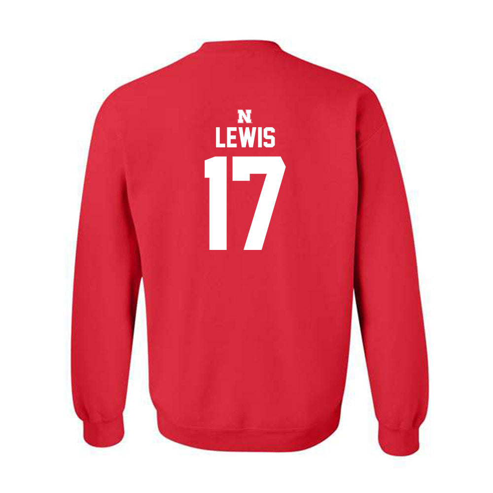 Nebraska - NCAA Baseball : Hayden Lewis - Crewneck Sweatshirt Classic Shersey