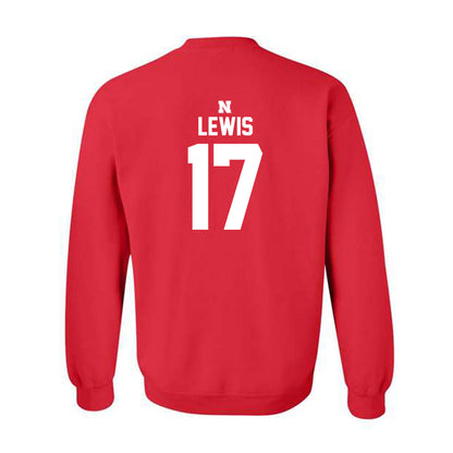 Nebraska - NCAA Baseball : Hayden Lewis - Crewneck Sweatshirt Classic Shersey