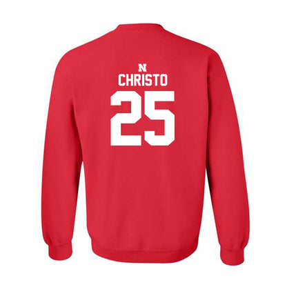 Nebraska - NCAA Baseball : Drew Christo - Crewneck Sweatshirt Classic Shersey