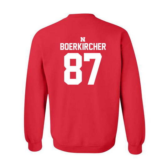 Nebraska - NCAA Football : Nate Boerkircher - Crewneck Sweatshirt Classic Shersey