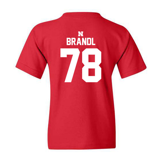 Nebraska - NCAA Football : Jacob Brandl - Youth T-Shirt Classic Shersey