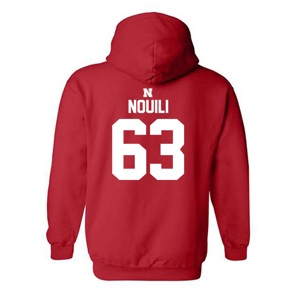Nebraska - NCAA Football : Nouredin Nouili - Classic Shersey Hooded Sweatshirt