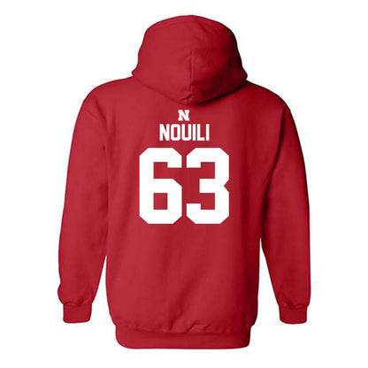 Nebraska - NCAA Football : Nouredin Nouili - Classic Shersey Hooded Sweatshirt