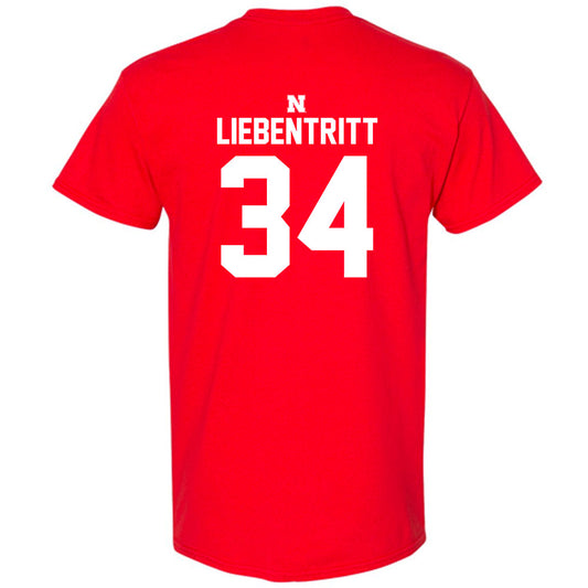 Nebraska - NCAA Football : Barret Liebentritt - T-Shirt Classic Shersey