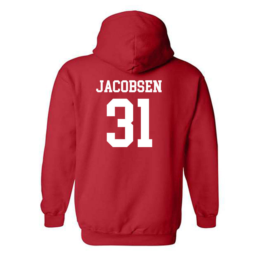 Nebraska - NCAA Men's Basketball : Cale Jacobsen - Hooded Sweatshirt Classic Shersey