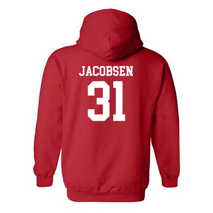 Nebraska - NCAA Men's Basketball : Cale Jacobsen - Hooded Sweatshirt Classic Shersey