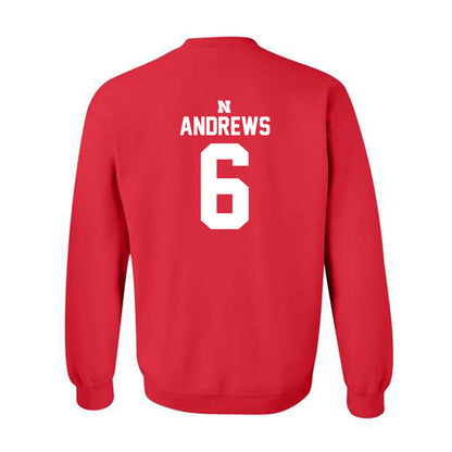 Nebraska - NCAA Softball : Billie Andrews - Crewneck Sweatshirt Classic Shersey