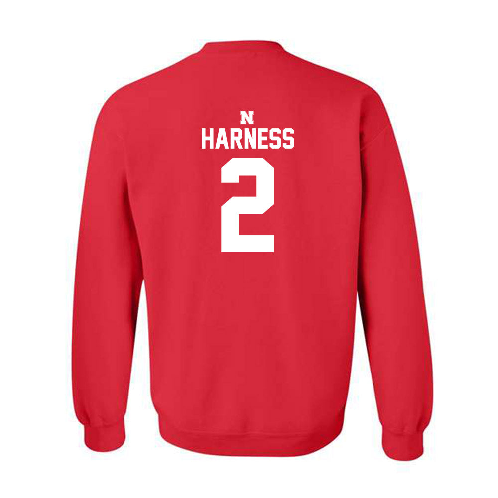 Nebraska - NCAA Softball : Sarah Harness - Crewneck Sweatshirt Classic Shersey