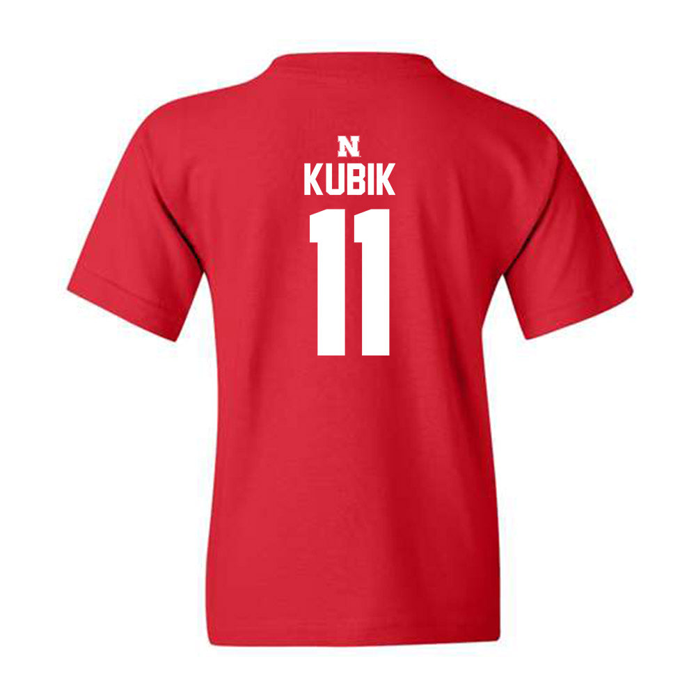 Nebraska - NCAA Women's Volleyball : Hayden Kubik - Red Classic Shersey Youth T-Shirt