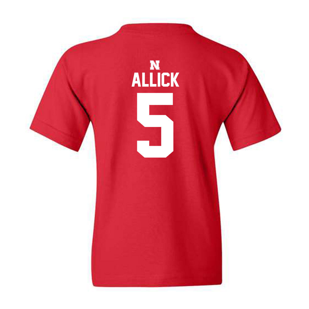 Nebraska - NCAA Women's Volleyball : Rebekah Allick - Red Classic Shersey Youth T-Shirt
