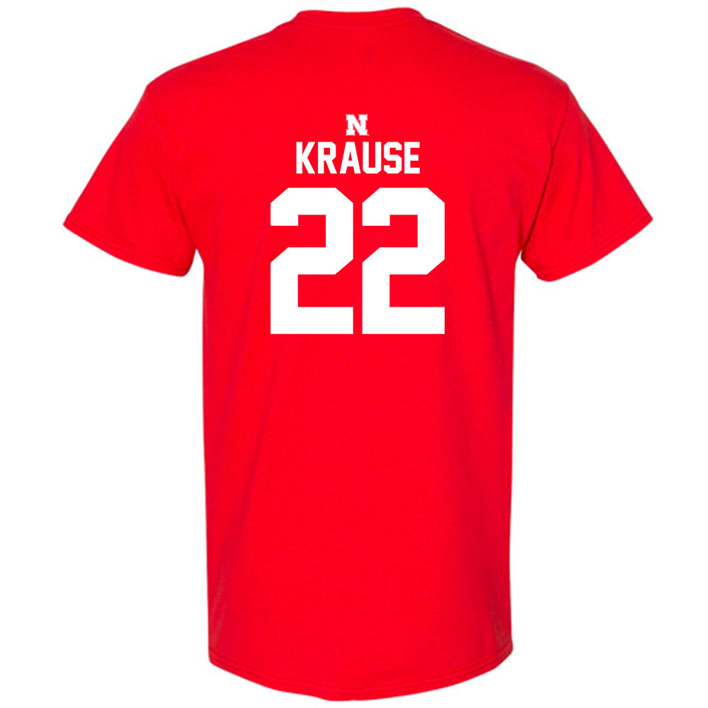 Nebraska - NCAA Women's Volleyball : Lindsay Krause - Red Classic Shersey Short Sleeve T-Shirt