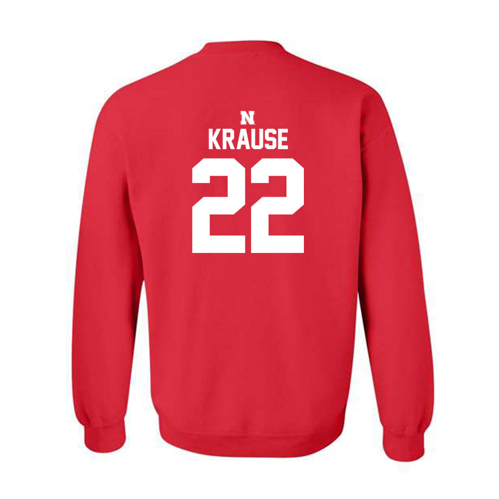 Nebraska - NCAA Women's Volleyball : Lindsay Krause - Red Classic Shersey Sweatshirt