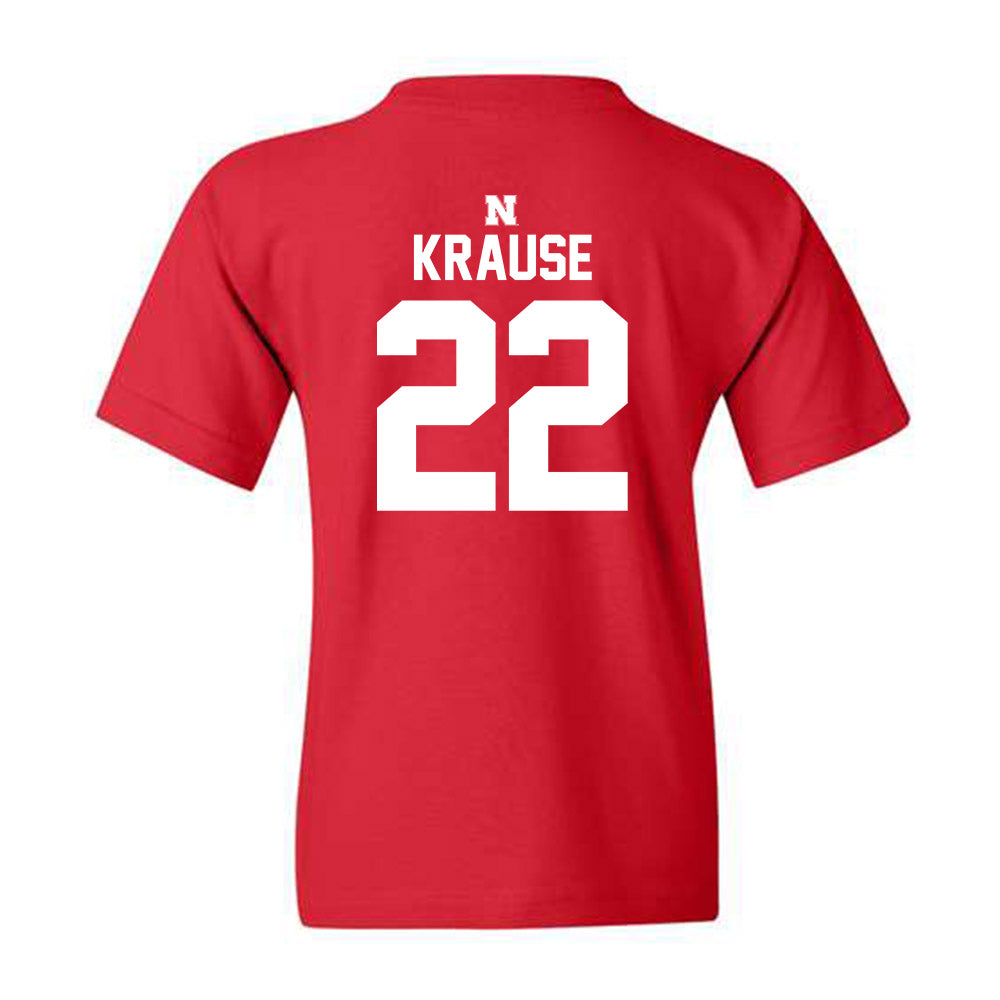 Nebraska - NCAA Women's Volleyball : Lindsay Krause - Red Classic Shersey Youth T-Shirt
