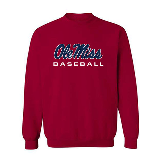 Ole Miss - NCAA Baseball : Bo Gatlin - Crewneck Sweatshirt Classic Shersey