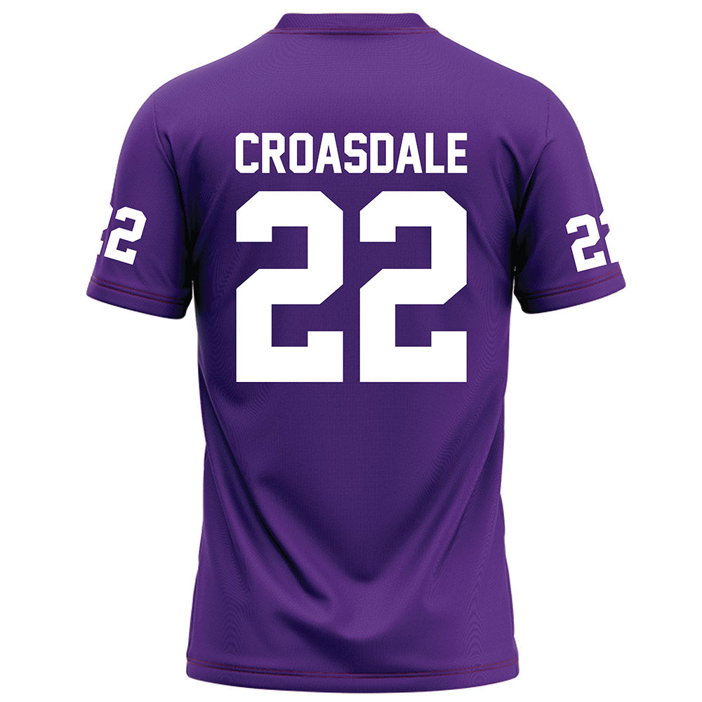 Furman - NCAA Football : Ben Croasdale - Purple Jersey