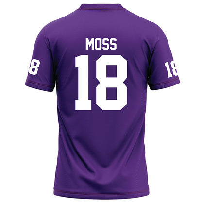 Furman - NCAA Football : Miles Moss - Purple Jersey