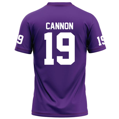Furman - NCAA Football : Nicholas Cannon - Purple Jersey