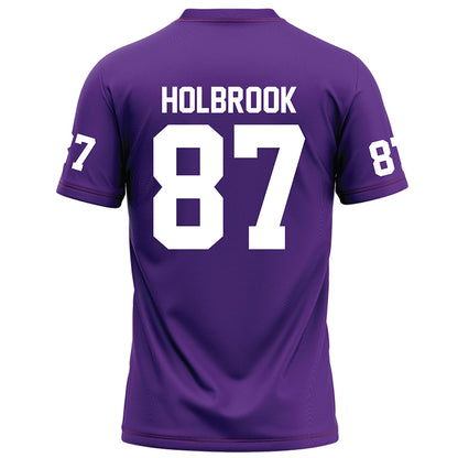 Furman - NCAA Football : John Holbrook - Purple Jersey
