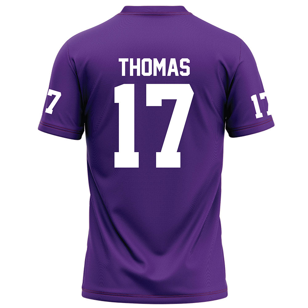 Furman - NCAA Football : Kendall Thomas - Purple Jersey