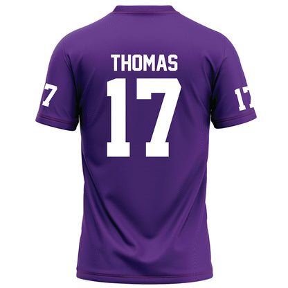 Furman - NCAA Football : Kendall Thomas - Purple Jersey