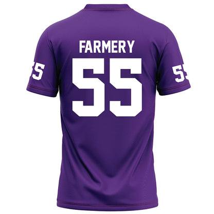 Furman - NCAA Football : Griffin Farmery - Purple Jersey