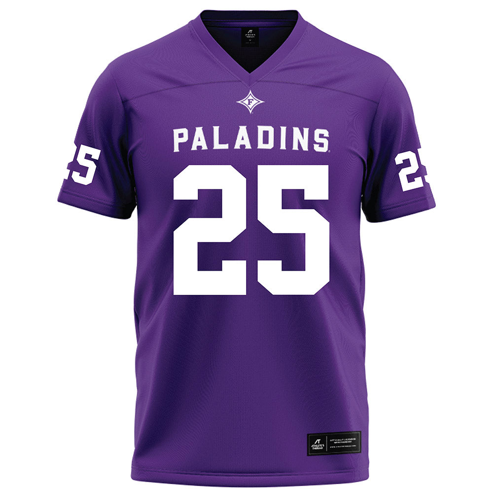 Furman - NCAA Football : Caleb Williams - Purple Jersey