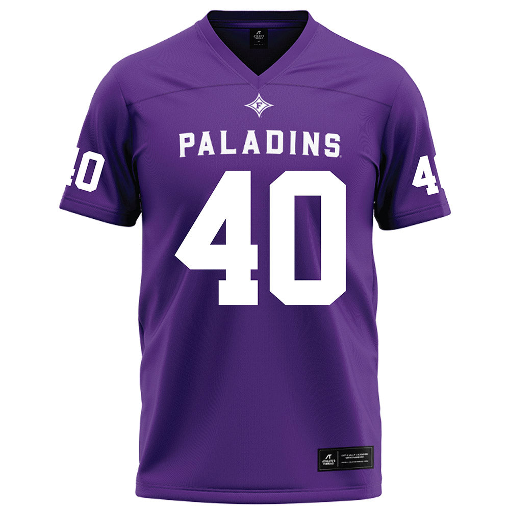 Furman - NCAA Football : Aiden Ruckh - Purple Jersey