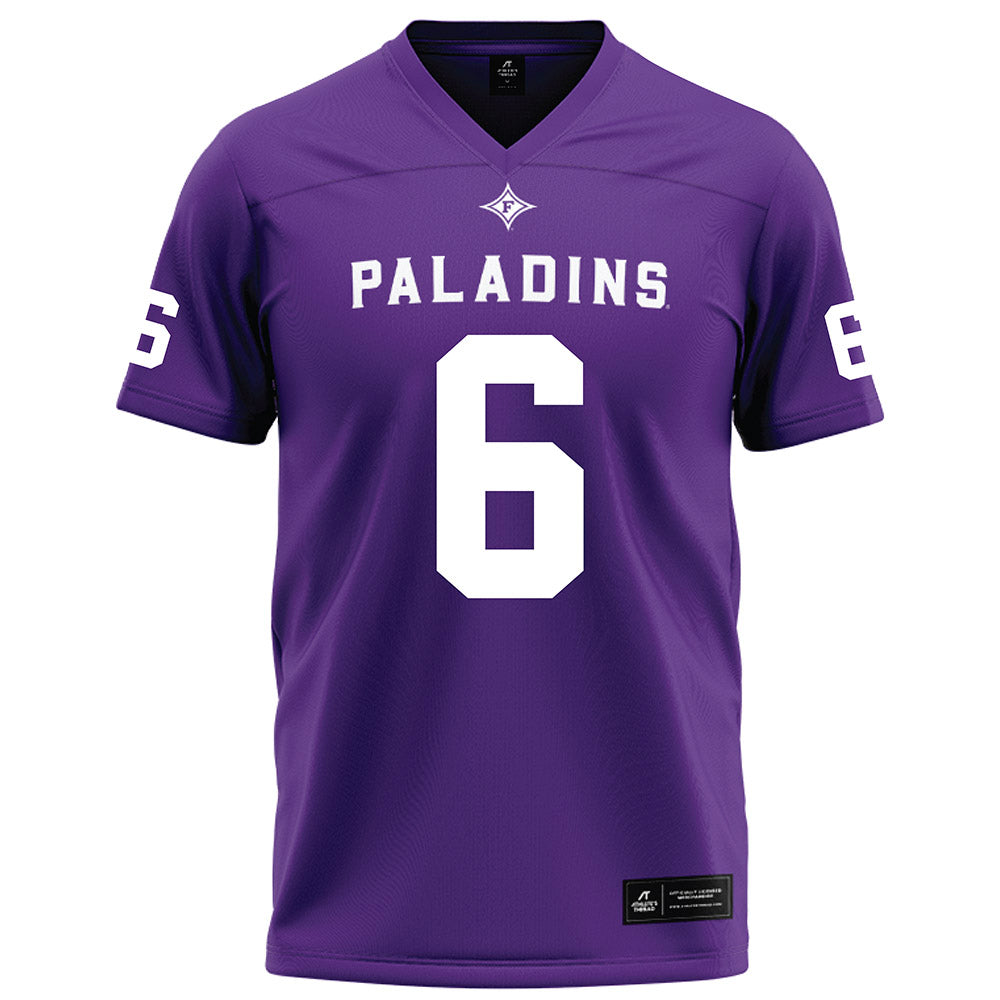 Furman - NCAA Football : Tyler Huff - Purple Jersey