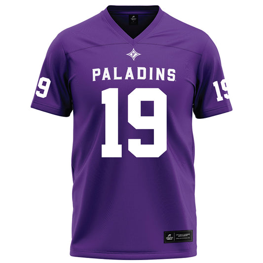 Furman - NCAA Football : Aaron Beylin - Purple Jersey