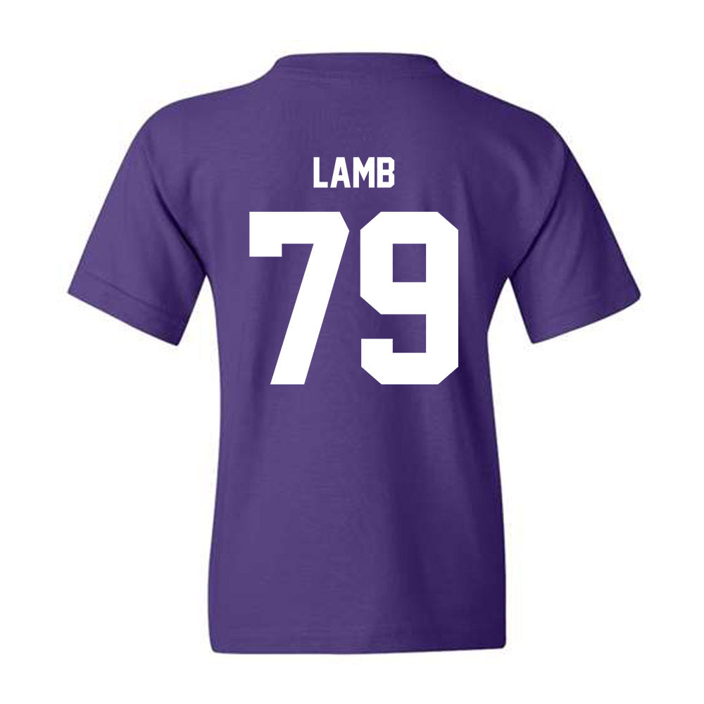 Furman - NCAA Football : Ryan Lamb - Purple Replica Youth T-Shirt