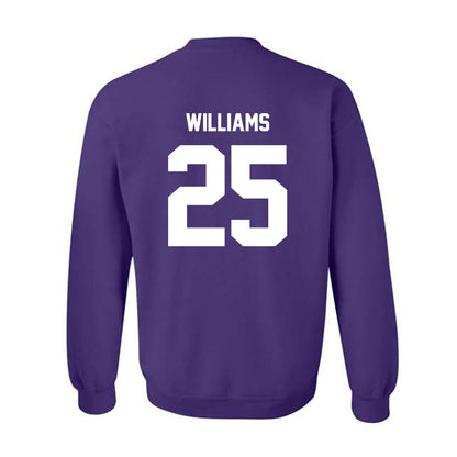 Furman - NCAA Football : Caleb Williams - Purple Replica Sweatshirt