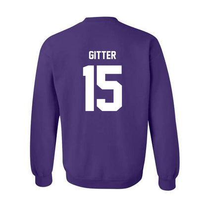 Furman - NCAA Football : Gray Gitter - Crewneck Sweatshirt Replica Shersey