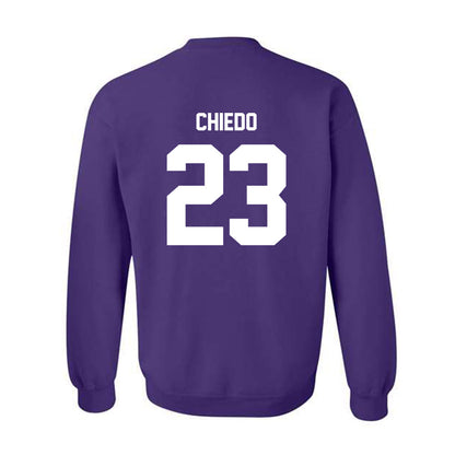 Furman - NCAA Football : Dylan Chiedo - Purple Replica Sweatshirt