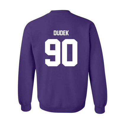 Furman - NCAA Football : Malakai Dudek - Purple Replica Sweatshirt