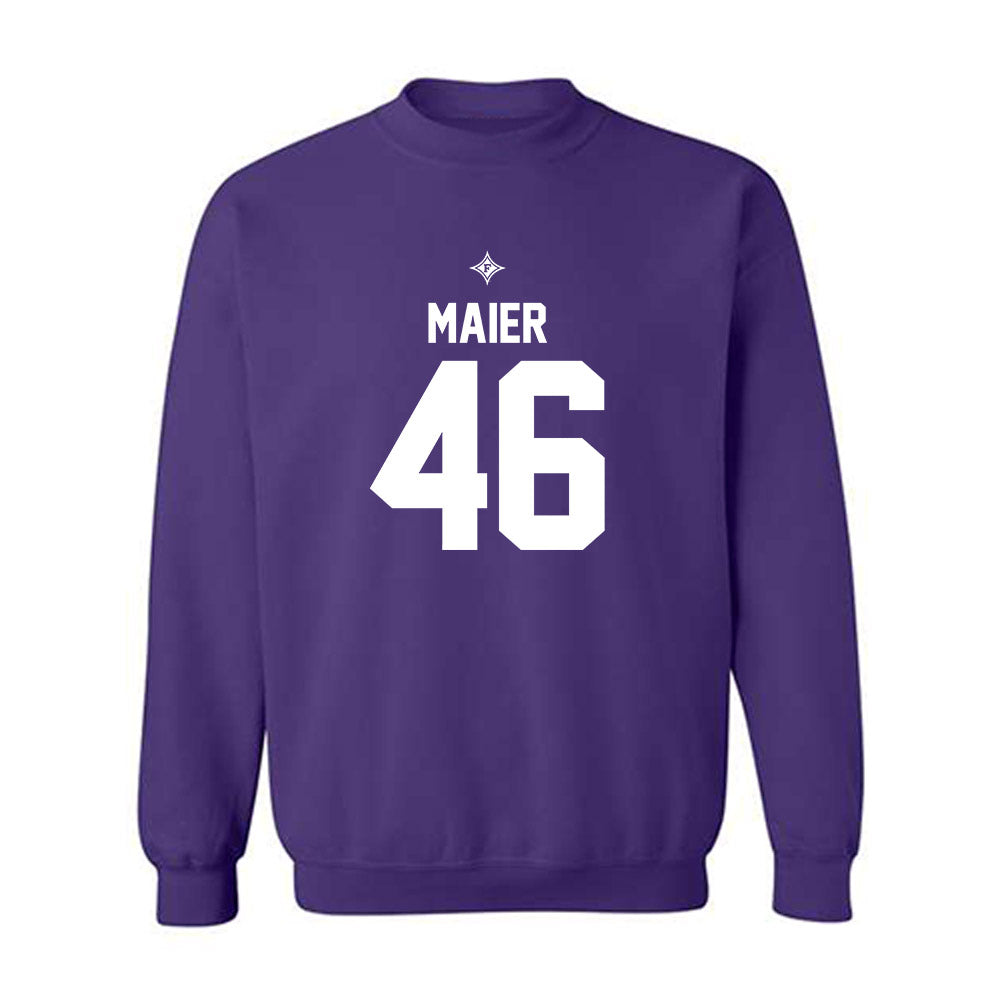 Furman - NCAA Football : Alex Maier - Purple Replica Shersey Sweatshirt