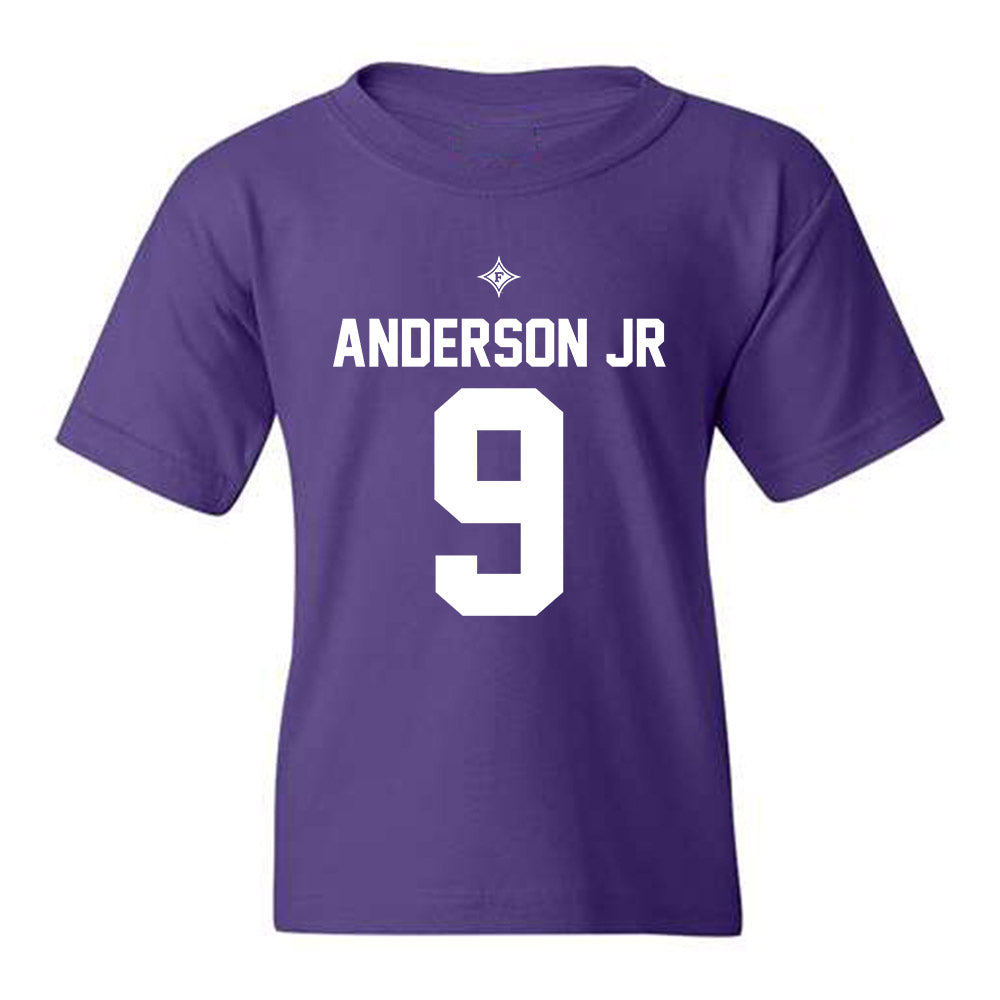 Furman - NCAA Football : Wayne Anderson Jr - Purple Replica Shersey Youth T-Shirt