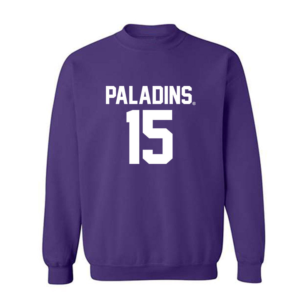 Furman - NCAA Football : Gray Gitter - Crewneck Sweatshirt Replica Shersey