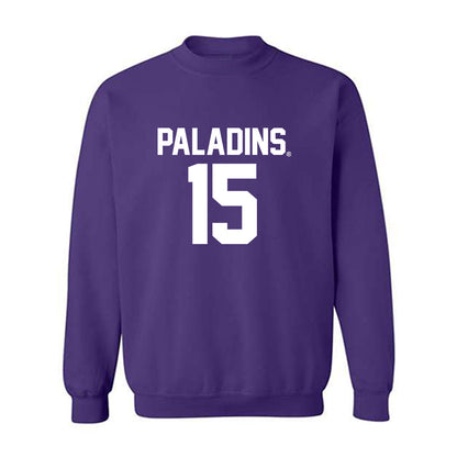 Furman - NCAA Football : Gray Gitter - Crewneck Sweatshirt Replica Shersey