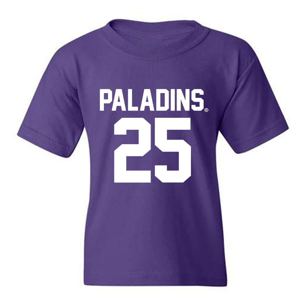 Furman - NCAA Football : Caleb Williams - Purple Replica Youth T-Shirt