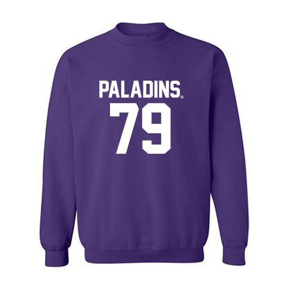 Furman - NCAA Football : Ryan Lamb - Purple Replica Sweatshirt