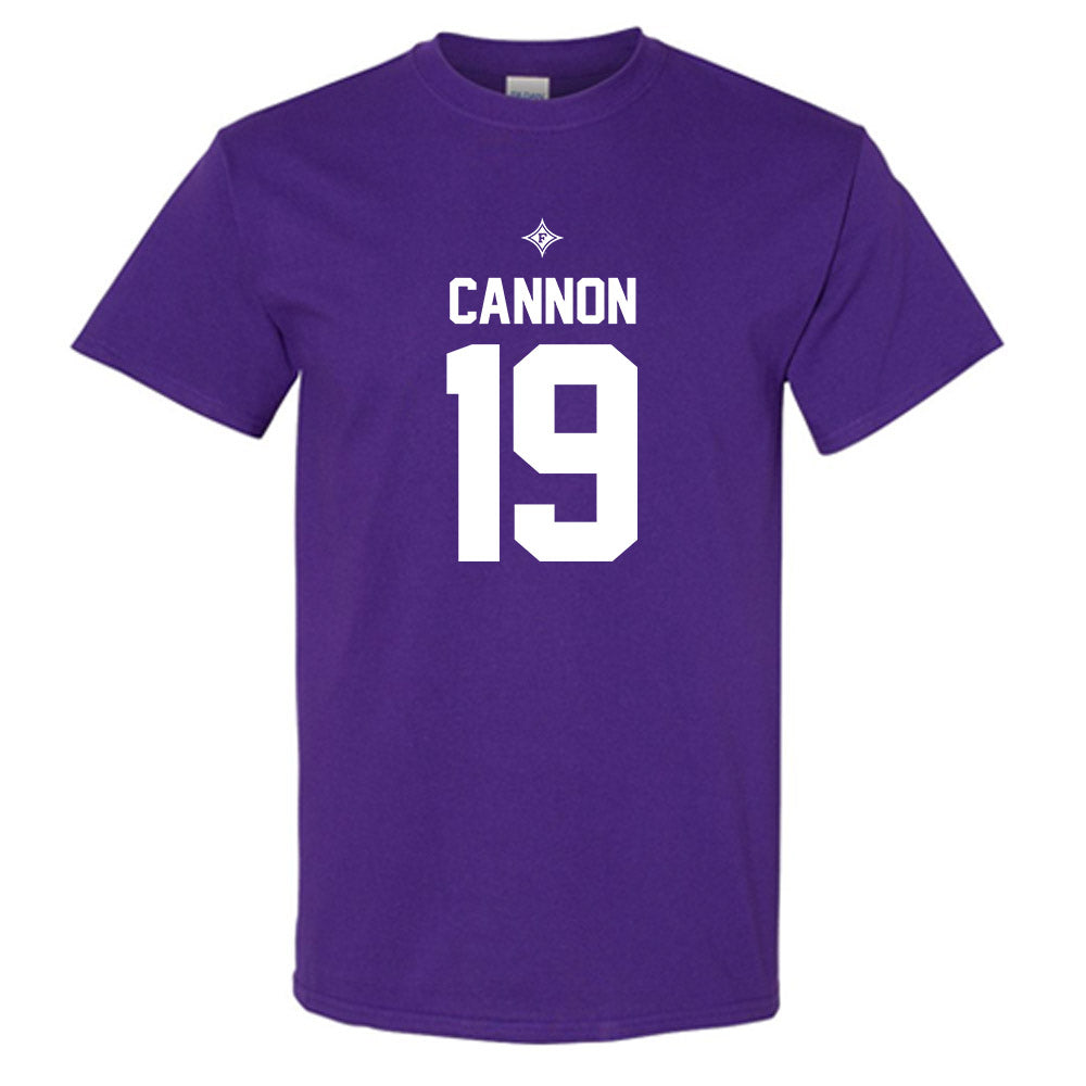 Furman - NCAA Football : Nicholas Cannon - Purple Replica Shersey Short Sleeve T-Shirt