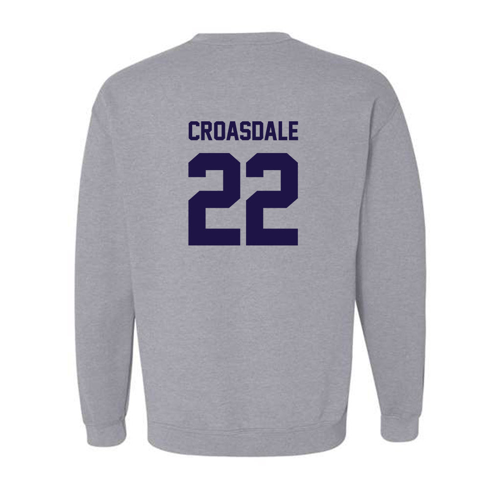 Furman - NCAA Football : Ben Croasdale - Grey Classic Sweatshirt