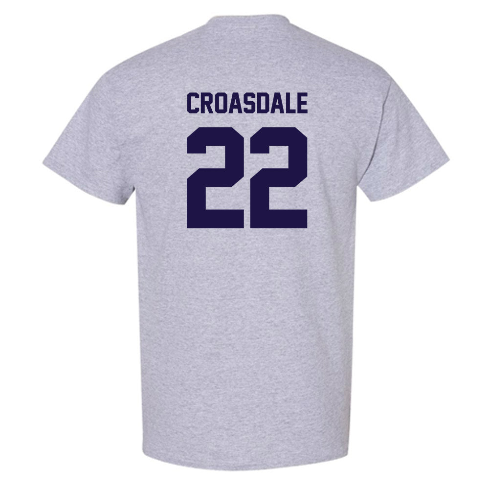 Furman - NCAA Football : Ben Croasdale - Grey Classic Short Sleeve T-Shirt