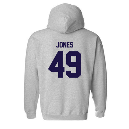 Furman - NCAA Football : Dawson Jones - Grey Classic Shersey Hooded Sweatshirt