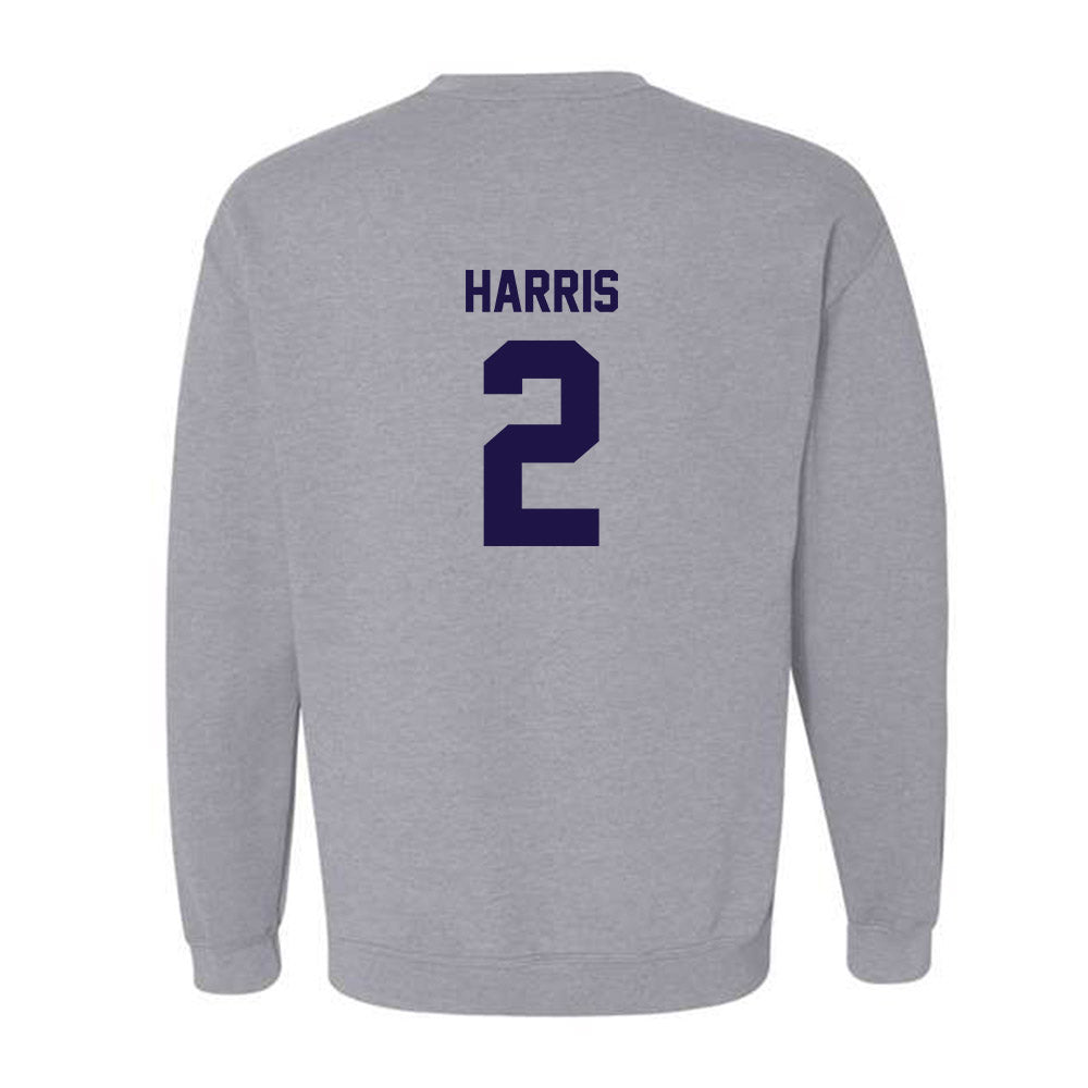 Furman - NCAA Football : Josh Harris - Grey Classic Shersey Sweatshirt