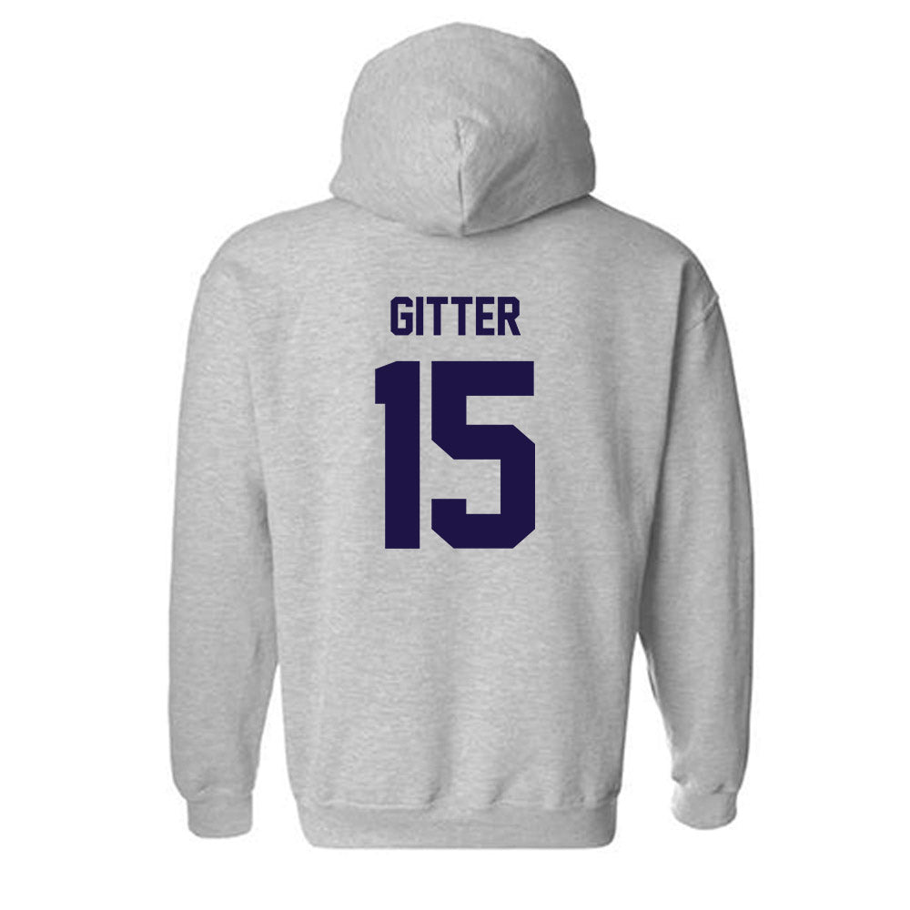 Furman - NCAA Football : Gray Gitter - Hooded Sweatshirt Classic Shersey